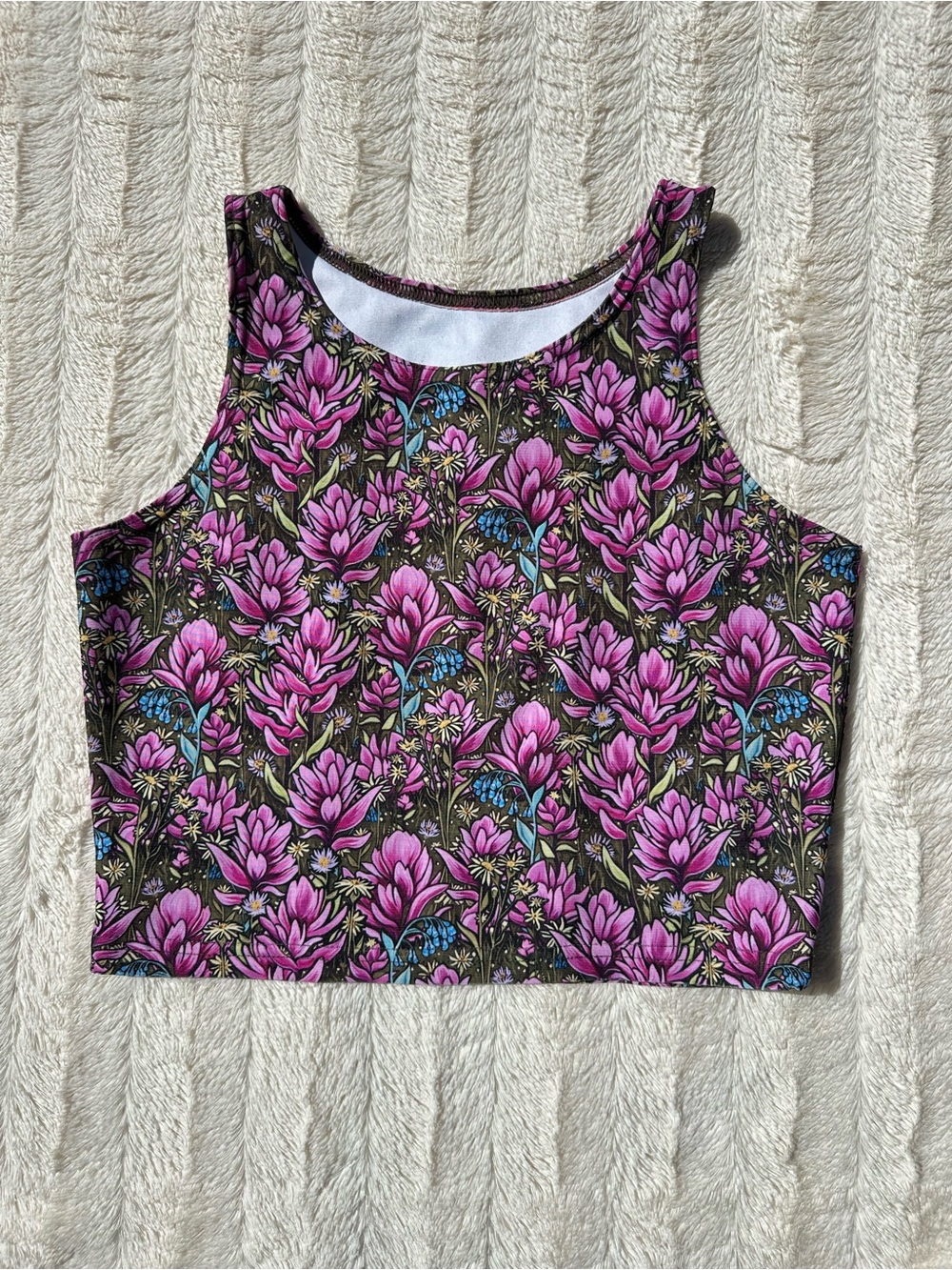 Rachel Pohl Art Crop Top Medium